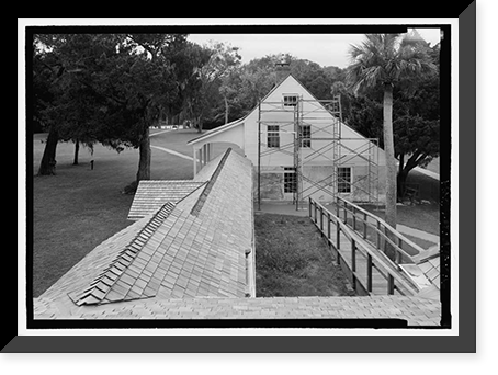 Historic Framed Print, Kingsley Plantation, Kitchen, 11676 Palmetto Avenue, Jacksonville, Duval County, FL - 6,  17-7/8" x 21-7/8"