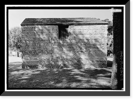 Historic Framed Print, Kingsley Plantation, Barn, 11676 Palmetto Avenue, Jacksonville, Duval County, FL - 11,  17-7/8" x 21-7/8"