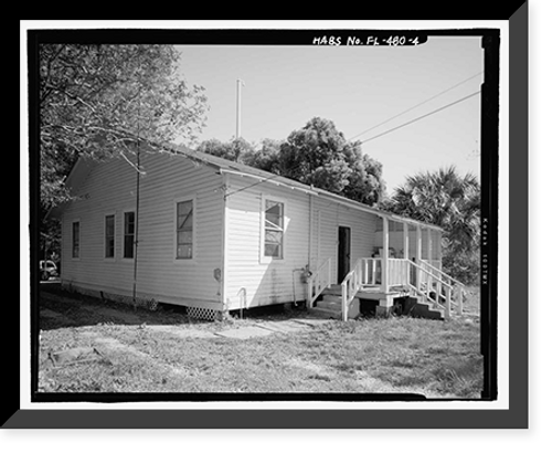 Historic Framed Print, 605 East Frances Avenue (House), Tampa, Hillsborough County, FL - 4,  17-7/8" x 21-7/8"