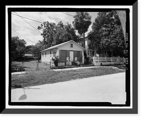 Historic Framed Print, 1930 West Laurel Street (House), Tampa, Hillsborough County, FL,  17-7/8" x 21-7/8"