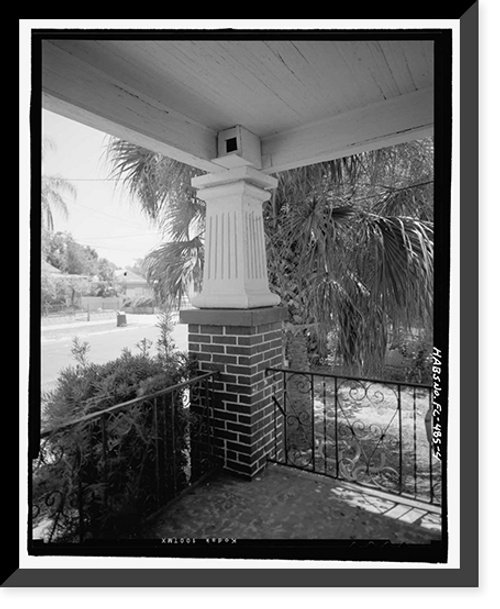 Historic Framed Print, 1007 East Fourteenth Avenue, Tampa, Hillsborough County, FL - 4,  17-7/8" x 21-7/8"