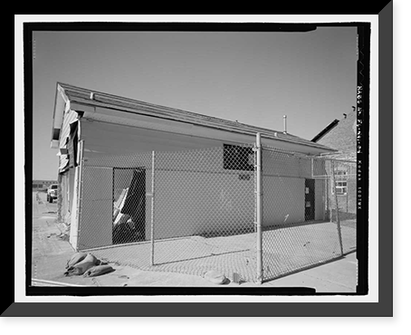 Historic Framed Print, U.S. Naval Air Station, Public Restroom, South Avenue, Pensacola, Escambia County, FL - 4,  17-7/8" x 21-7/8"