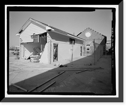 Historic Framed Print, U.S. Naval Air Station, Public Restroom, South Avenue, Pensacola, Escambia County, FL - 5,  17-7/8" x 21-7/8"