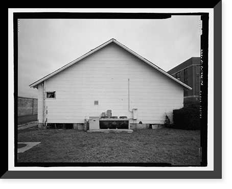 Historic Framed Print, U.S. Naval Air Station, YMCA Building, West Avenue, Pensacola, Escambia County, FL - 5,  17-7/8" x 21-7/8"