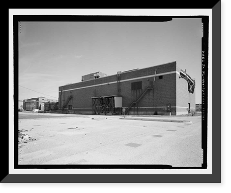 Historic Framed Print, U.S. Naval Air Station, Assembly & Repair Shop, East Avenue, Pensacola, Escambia County, FL - 6,  17-7/8" x 21-7/8"