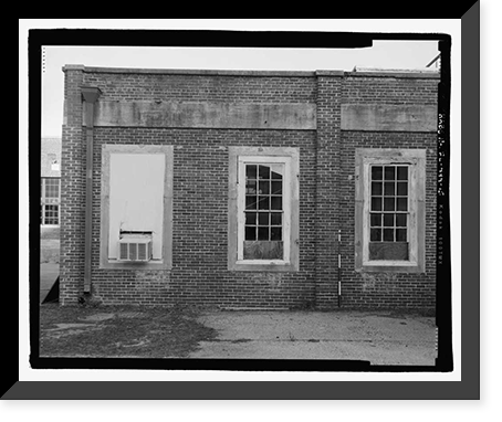 Historic Framed Print, U.S. Naval Air Station, Assembly & Repair Shop, East Avenue, Pensacola, Escambia County, FL - 15,  17-7/8" x 21-7/8"