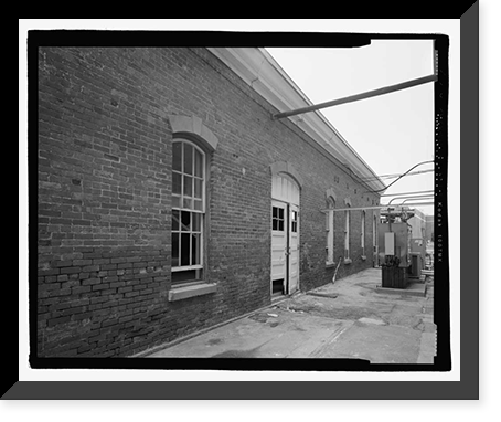 Historic Framed Print, U.S. Naval Air Station, Blacksmith Shop, South Avenue, Pensacola, Escambia County, FL - 5,  17-7/8" x 21-7/8"