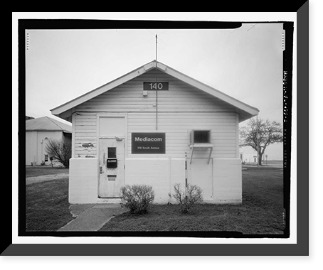 Historic Framed Print, U.S. Naval Air Station, Public Restroom, 516 South Avenue, Pensacola, Escambia County, FL - 2,  17-7/8" x 21-7/8"