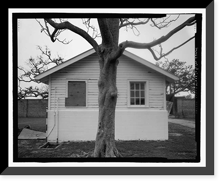 Historic Framed Print, U.S. Naval Air Station, Public Restroom, 516 South Avenue, Pensacola, Escambia County, FL - 6,  17-7/8" x 21-7/8"