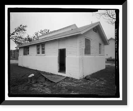 Historic Framed Print, U.S. Naval Air Station, Public Restroom, 516 South Avenue, Pensacola, Escambia County, FL - 7,  17-7/8" x 21-7/8"