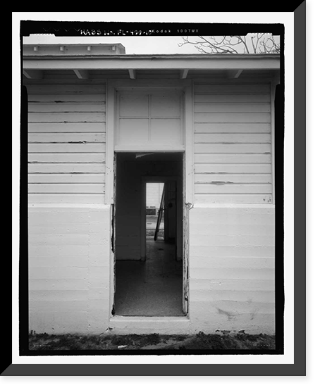 Historic Framed Print, U.S. Naval Air Station, Public Restroom, 516 South Avenue, Pensacola, Escambia County, FL - 10,  17-7/8" x 21-7/8"