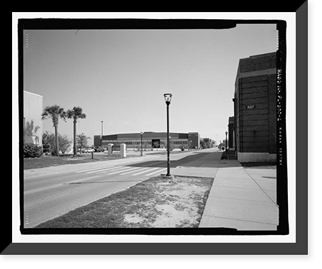 Historic Framed Print, U.S. Naval Air Station, Aircraft Overhaul & Repair, East Avenue, Pensacola, Escambia County, FL - 2,  17-7/8" x 21-7/8"