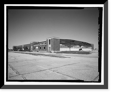 Historic Framed Print, U.S. Naval Air Station, Aircraft Overhaul & Repair, East Avenue, Pensacola, Escambia County, FL - 3,  17-7/8" x 21-7/8"
