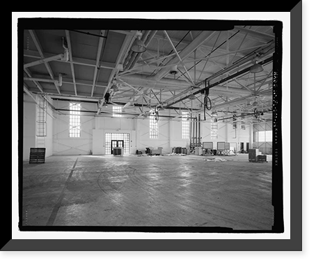 Historic Framed Print, U.S. Naval Air Station, Aircraft Overhaul & Repair, East Avenue, Pensacola, Escambia County, FL - 14,  17-7/8" x 21-7/8"