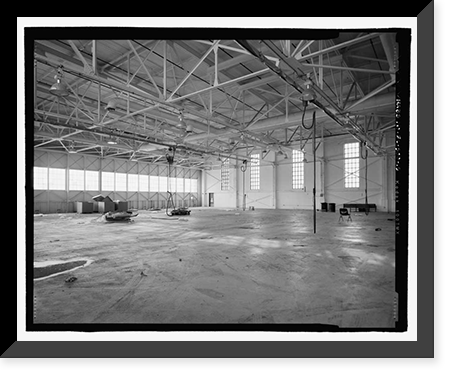 Historic Framed Print, U.S. Naval Air Station, Aircraft Overhaul & Repair, East Avenue, Pensacola, Escambia County, FL - 15,  17-7/8" x 21-7/8"