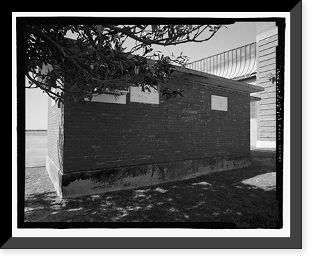 Historic Framed Print, U.S. Naval Air Station, Storage, Pensacola, Escambia County, FL - 8,  17-7/8" x 21-7/8"