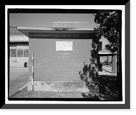 Historic Framed Print, U.S. Naval Air Station, Storage, Pensacola, Escambia County, FL - 9,  17-7/8" x 21-7/8"