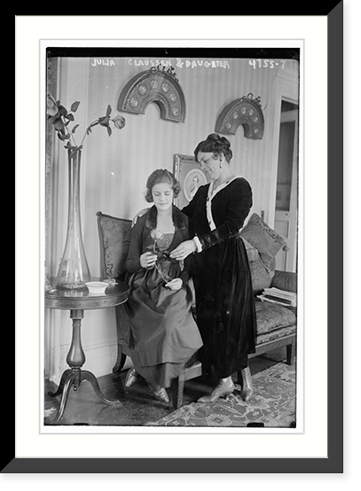 Julia Clasussen & daughter Classic, Vintage Poster