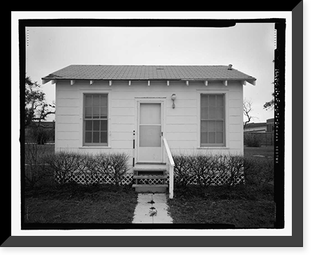 Historic Framed Print, U.S. Naval Air Station, Servant's Quarters Q-6C, Q-6 North Avenue, Pensacola, Escambia County, FL - 3,  17-7/8" x 21-7/8"