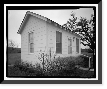 Historic Framed Print, U.S. Naval Air Station, Servant's Quarters Q-6C, Q-6 North Avenue, Pensacola, Escambia County, FL - 4,  17-7/8" x 21-7/8"