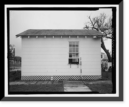 Historic Framed Print, U.S. Naval Air Station, Servant's Quarters Q-6C, Q-6 North Avenue, Pensacola, Escambia County, FL - 7,  17-7/8" x 21-7/8"