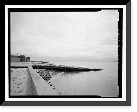 Historic Framed Print, U.S. Naval Air Station, Sea Plane Ramp, Pensacola, Escambia County, FL - 4,  17-7/8" x 21-7/8"