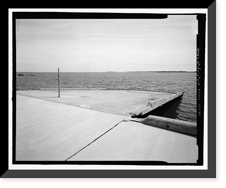 Historic Framed Print, U.S. Naval Air Station, Sea Plane Ramp, Pensacola, Escambia County, FL - 6,  17-7/8" x 21-7/8"