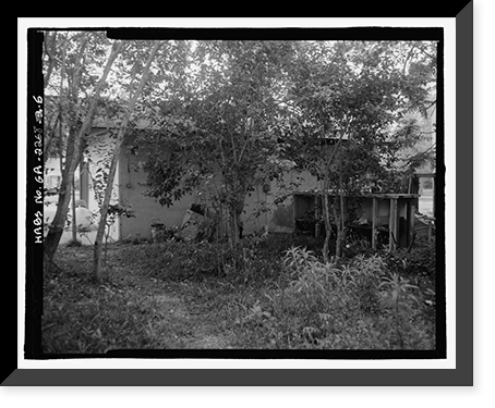 Historic Framed Print, Peggy's Beauty Shop, U.S. Highway 341 at South Church Street, Odum, Wayne County, GA - 5,  17-7/8" x 21-7/8"