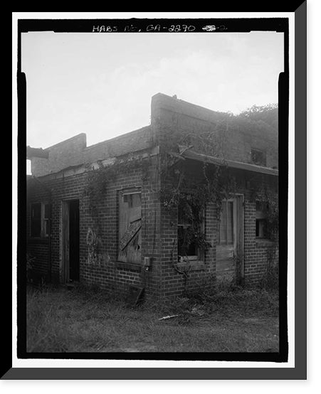 Historic Framed Print, Kicklighter-Daniel-Morris Building, U.S. Highway 341, 75 feet northwest of Carter Aven, Odum, Wayne County, GA - 2,  17-7/8" x 21-7/8"