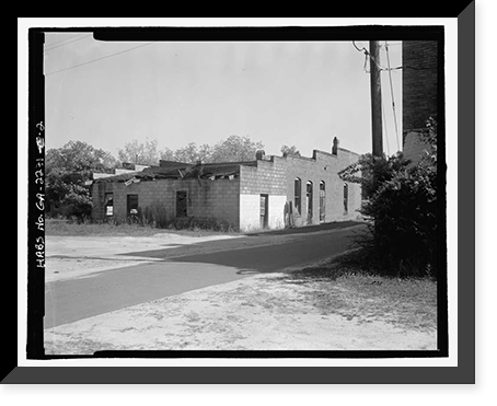Historic Framed Print, Poppell's Hardware, Furniture, Feed & Seed Store, U.S. Highway 341 at Carter Avenue, Odum, Wayne County, GA - 2,  17-7/8" x 21-7/8"