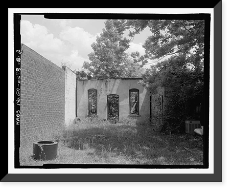 Historic Framed Print, Aspinwall Building, U.S. Highway 341, 75 feet southeast of South Churc, Odum, Wayne County, GA - 2,  17-7/8" x 21-7/8"