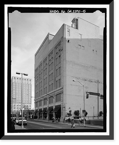 Historic Framed Print, Rich's Downtown Department Store, 45 Broad Street, Atlanta, Fulton County, GA - 5,  17-7/8" x 21-7/8"
