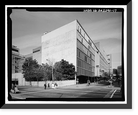 Historic Framed Print, Rich's Downtown Department Store, 45 Broad Street, Atlanta, Fulton County, GA - 17,  17-7/8" x 21-7/8"