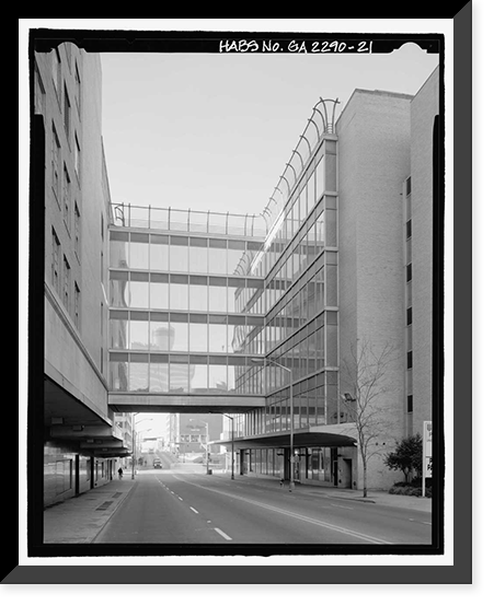 Historic Framed Print, Rich's Downtown Department Store, 45 Broad Street, Atlanta, Fulton County, GA - 21,  17-7/8" x 21-7/8"