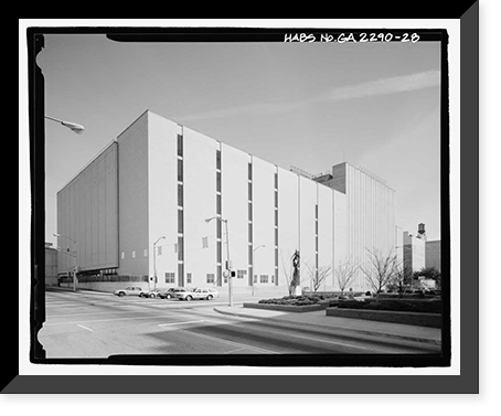 Historic Framed Print, Rich's Downtown Department Store, 45 Broad Street, Atlanta, Fulton County, GA - 28,  17-7/8" x 21-7/8"