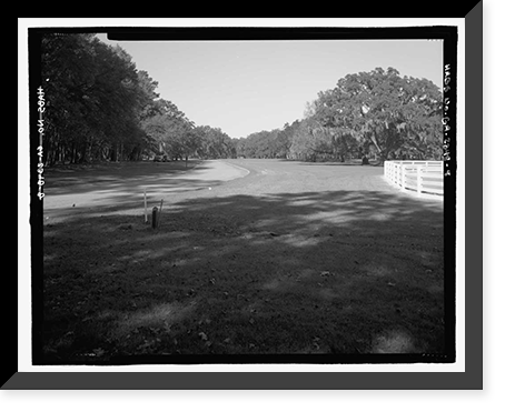 Historic Framed Print, Richmond Hill Plantation, East of Richmond Hill on Ford Neck Road, Richmond Hill, Bryan County, GA - 8,  17-7/8" x 21-7/8"