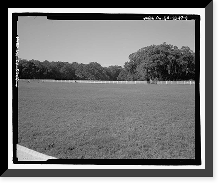 Historic Framed Print, Richmond Hill Plantation, East of Richmond Hill on Ford Neck Road, Richmond Hill, Bryan County, GA - 9,  17-7/8" x 21-7/8"