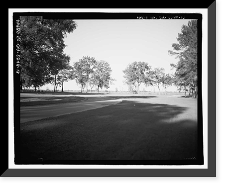 Historic Framed Print, Richmond Hill Plantation, East of Richmond Hill on Ford Neck Road, Richmond Hill, Bryan County, GA - 13,  17-7/8" x 21-7/8"