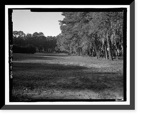 Historic Framed Print, Richmond Hill Plantation, East of Richmond Hill on Ford Neck Road, Richmond Hill, Bryan County, GA - 19,  17-7/8" x 21-7/8"