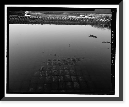 Historic Framed Print, Richmond Hill Plantation, Sterling Creek Marsh, East of Richmond Hill on Ford Neck Road, Richmond Hill, Bryan County, GA - 5,  17-7/8" x 21-7/8"