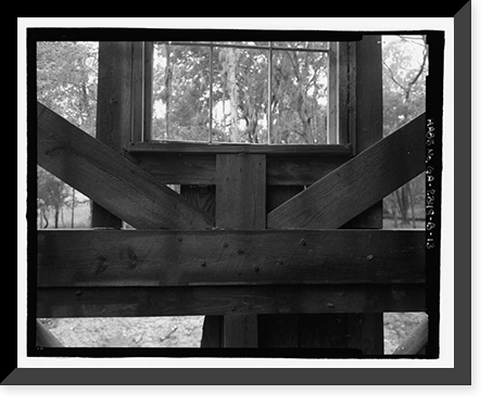 Historic Framed Print, Richmond Hill Plantation, Sterling Creek Lettuce Shed, East of Richmond Hill on Ford Neck Road, Richmond Hill, Bryan County, GA - 13,  17-7/8" x 21-7/8"