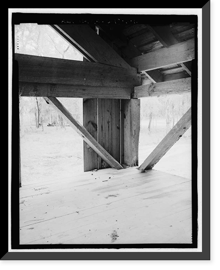 Historic Framed Print, Richmond Hill Plantation, Sterling Creek Lettuce Shed, East of Richmond Hill on Ford Neck Road, Richmond Hill, Bryan County, GA - 15,  17-7/8" x 21-7/8"