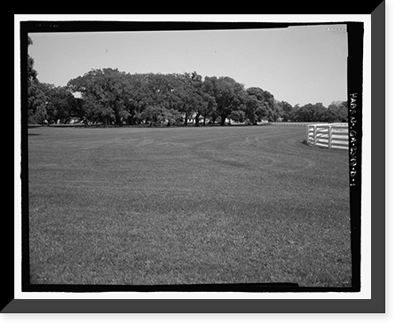 Historic Framed Print, Richmond Hill Plantation, Caretaker's House, East of Richmond Hill on Ford Neck Road, Richmond Hill, Bryan County, GA,  17-7/8" x 21-7/8"
