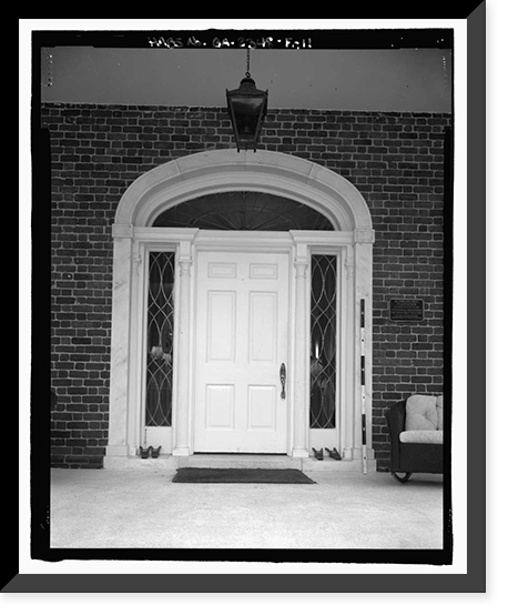 Historic Framed Print, Richmond Hill Plantation, Ford Mansion, East of Richmond Hill on Ford Neck Road, Richmond Hill, Bryan County, GA - 11,  17-7/8" x 21-7/8"