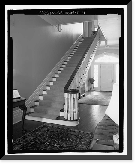 Historic Framed Print, Richmond Hill Plantation, Ford Mansion, East of Richmond Hill on Ford Neck Road, Richmond Hill, Bryan County, GA - 14,  17-7/8" x 21-7/8"