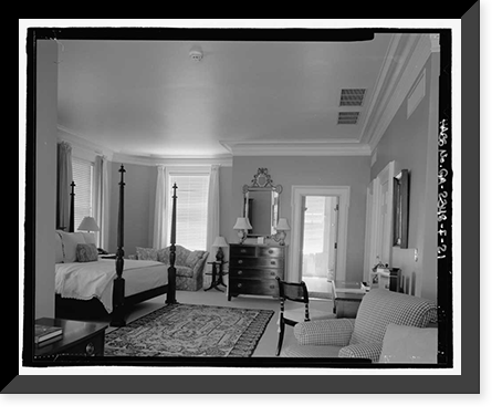 Historic Framed Print, Richmond Hill Plantation, Ford Mansion, East of Richmond Hill on Ford Neck Road, Richmond Hill, Bryan County, GA - 21,  17-7/8" x 21-7/8"