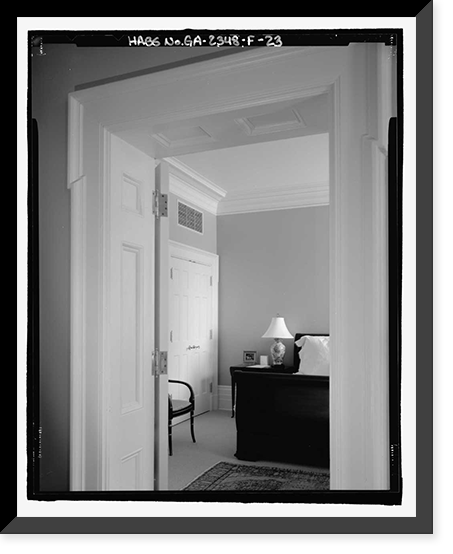 Historic Framed Print, Richmond Hill Plantation, Ford Mansion, East of Richmond Hill on Ford Neck Road, Richmond Hill, Bryan County, GA - 23,  17-7/8" x 21-7/8"