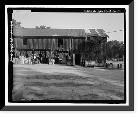 Historic Framed Print, Richmond Hill Plantation, Cherry Hill Lettuce Shed, East of Richmond Hill on Ford Neck Road, Richmond Hill, Bryan County, GA - 12,  17-7/8" x 21-7/8"
