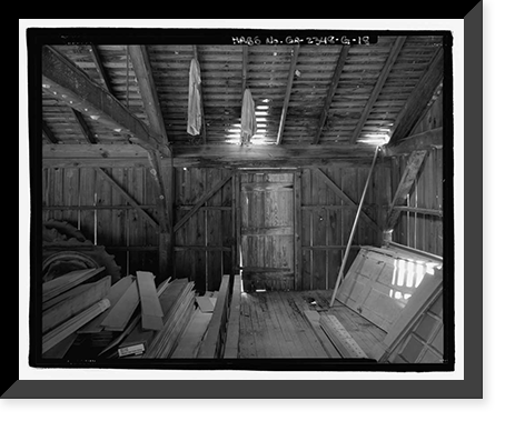 Historic Framed Print, Richmond Hill Plantation, Cherry Hill Lettuce Shed, East of Richmond Hill on Ford Neck Road, Richmond Hill, Bryan County, GA - 18,  17-7/8" x 21-7/8"