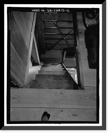 Historic Framed Print, Richmond Hill Plantation, Oyster House, East of Richmond Hill on Ford Neck Road, Richmond Hill, Bryan County, GA - 12,  17-7/8" x 21-7/8"